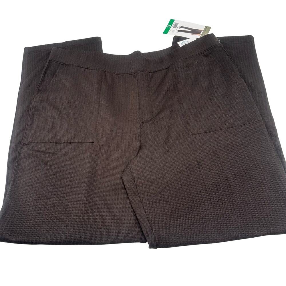 NEW - MONDETTA women's brown pants Herringbone Pants - SIZE XL - Picture 7 of 12